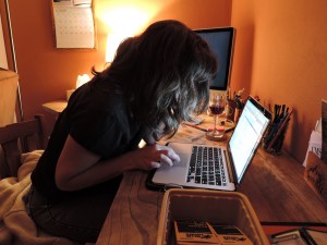 You can tell so much about me by examining this picture! :-) Hint: Joe took this at about 9:30 pm on the eve of a snow day.